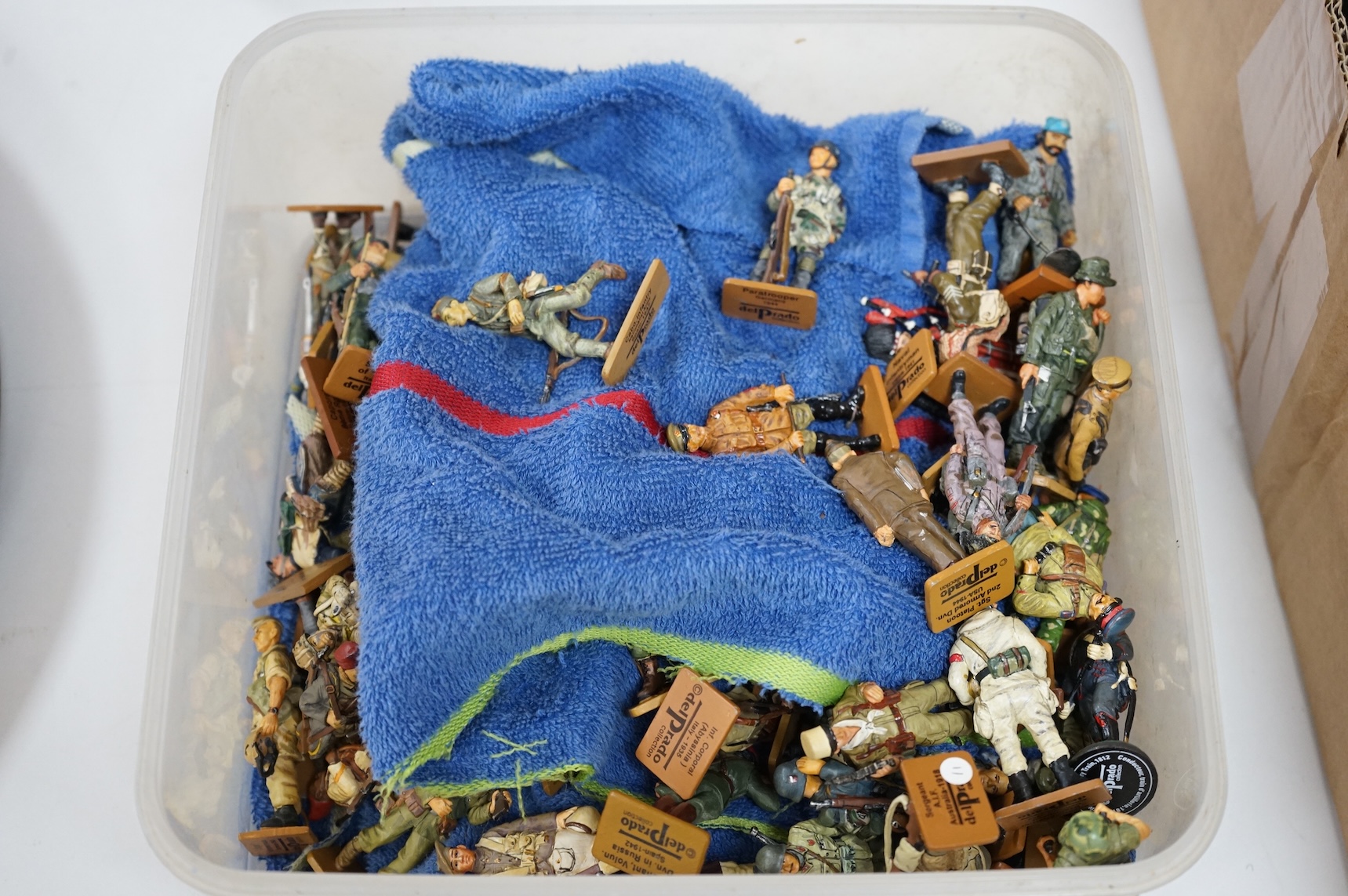 A large collection of Del Prado white metal model soldiers